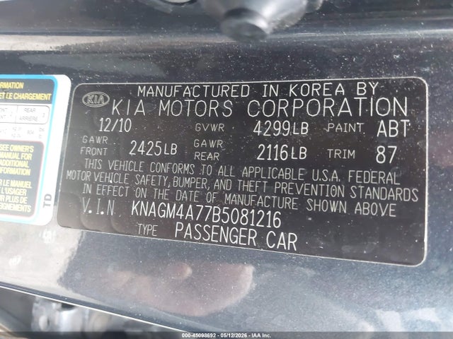 Kia Optima Lx