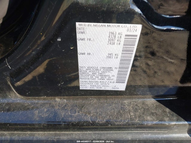 Nissan Altima S Fwd