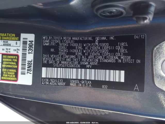 Toyota Sequoia Limited 5.7l V8