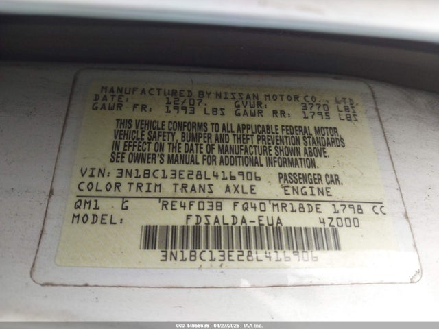 Nissan Versa 1.8s