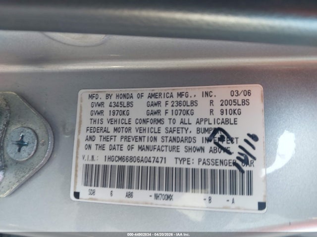 Honda Accord 3.0 Ex