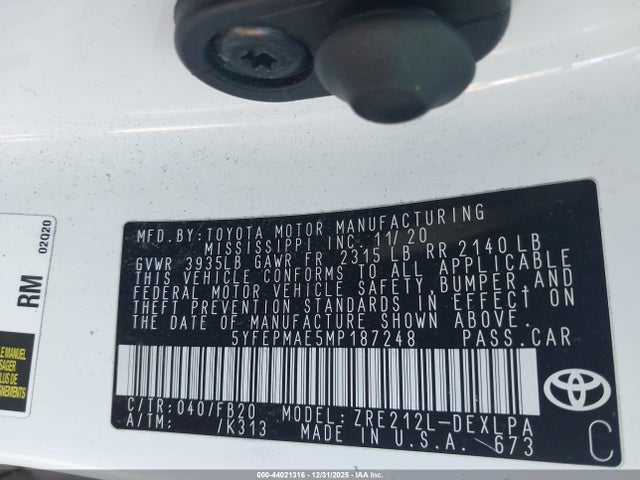 Toyota Corolla Le