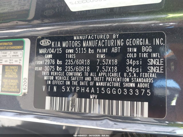Kia Sorento 2.0t Ex
