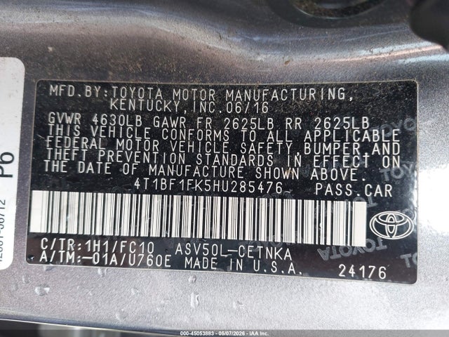 Toyota Camry Le