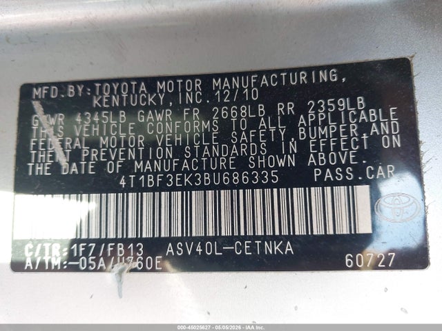 Toyota Camry Le