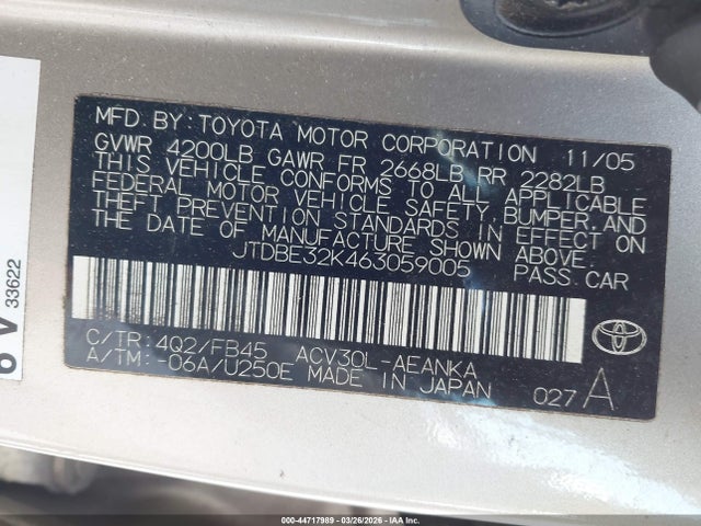 Toyota Camry Std