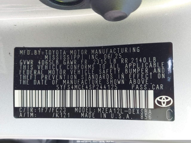 Toyota Corolla Se