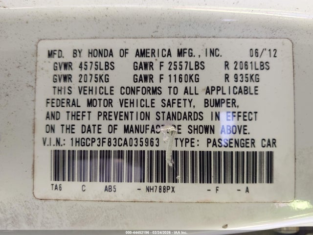 Honda Accord 3.5 Ex-l