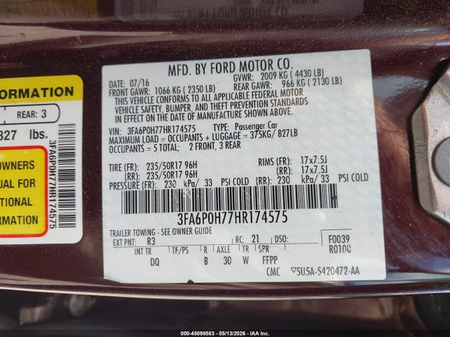 Ford Fusion Se