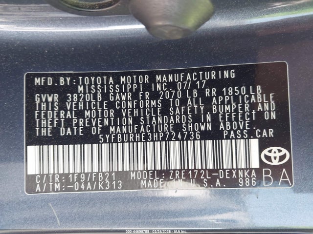 Toyota Corolla Le