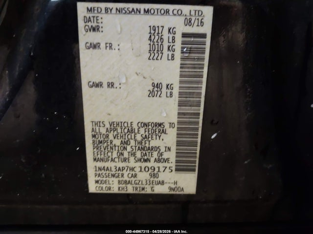 Nissan Altima 2.5 S