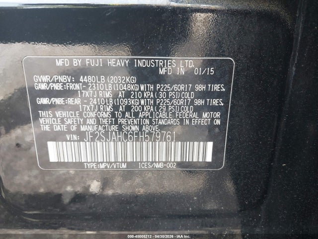 Subaru Forester 2.5i Limited