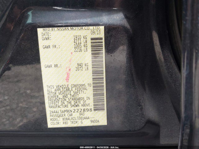 Nissan Altima 2.5 S