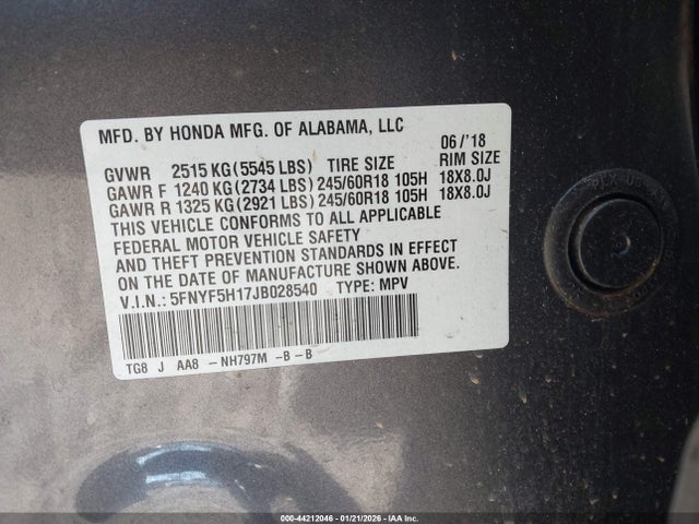 Honda Pilot Lx