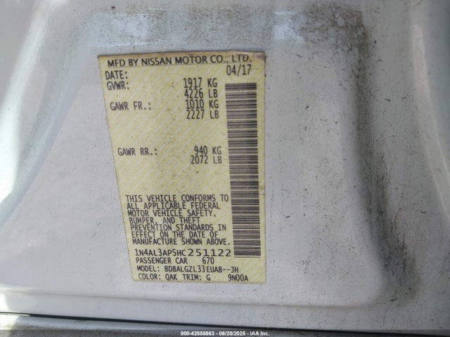 Nissan Altima 2.5 S