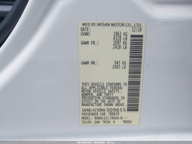 Nissan Altima 2.5 Sr