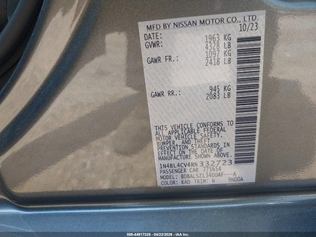 Nissan Altima Sr Fwd