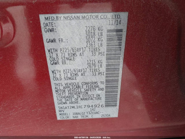 Nissan Rogue Sv