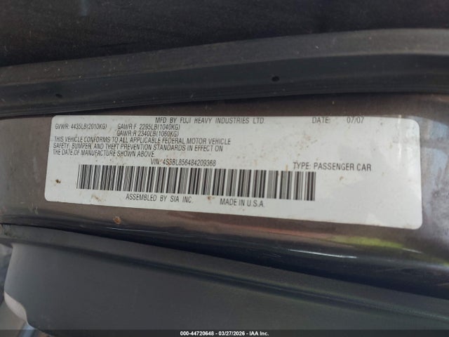 Subaru Legacy 3.0r Limited