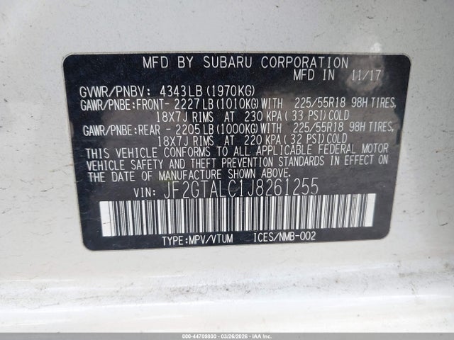Subaru Crosstrek 2.0i Limited