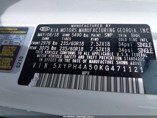 Kia Sorento 3.3l Ex