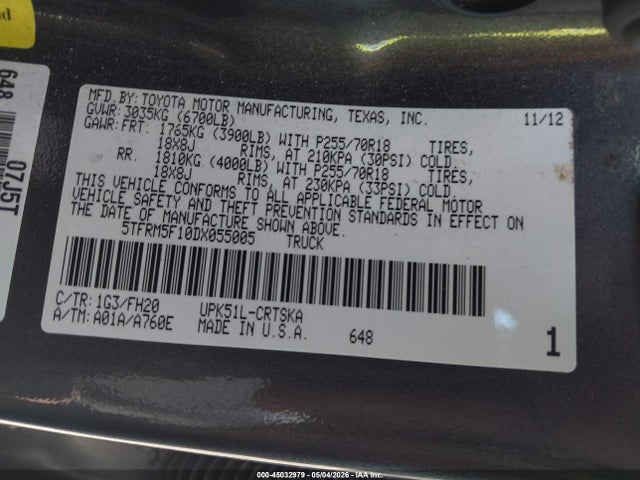 Toyota Tundra Grade 4.6l V8