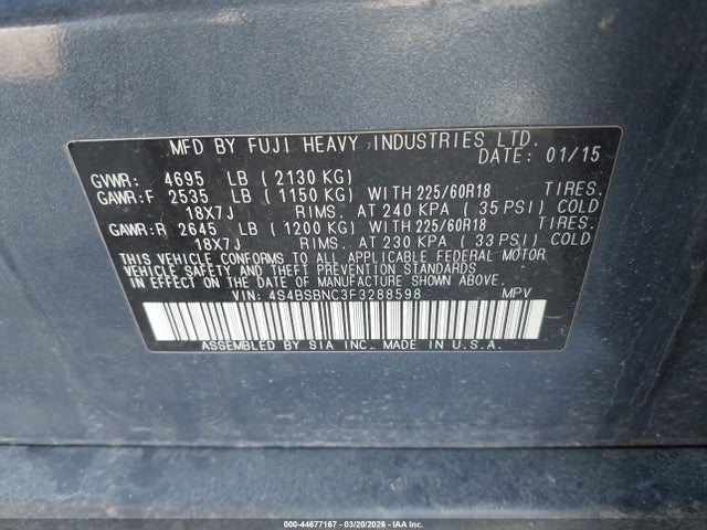 Subaru Outback 2.5i Limited