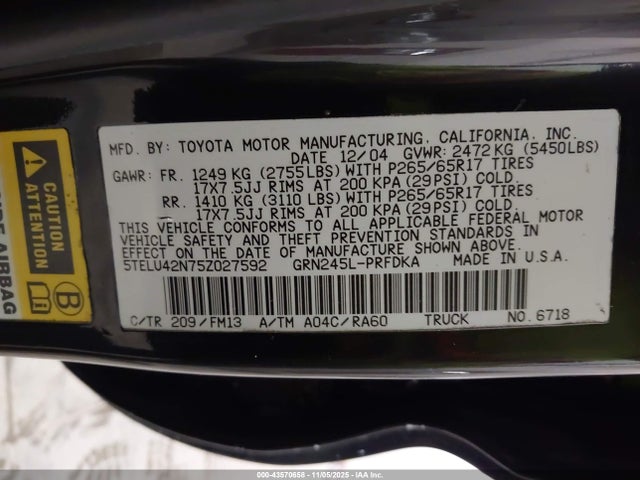 Toyota Tacoma Base V6