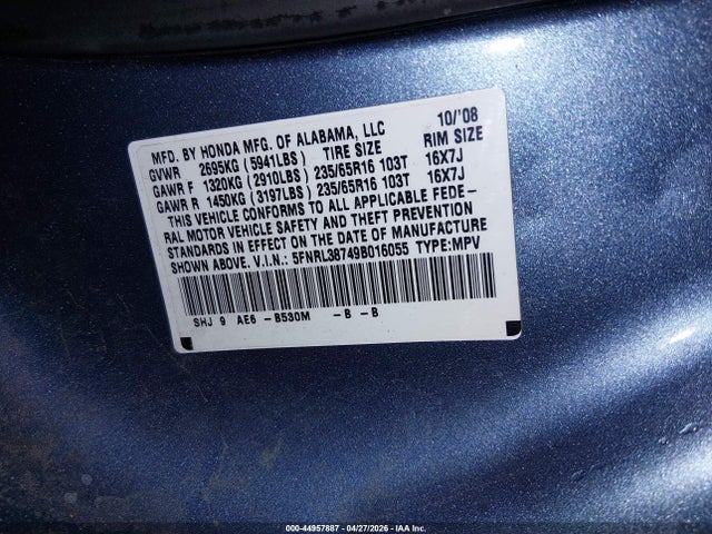 Honda Odyssey Ex-l