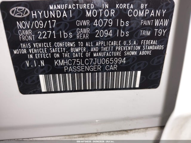 Hyundai Ioniq Sel