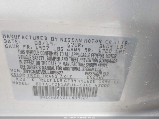 Nissan Versa Sv Xtronic Cvt