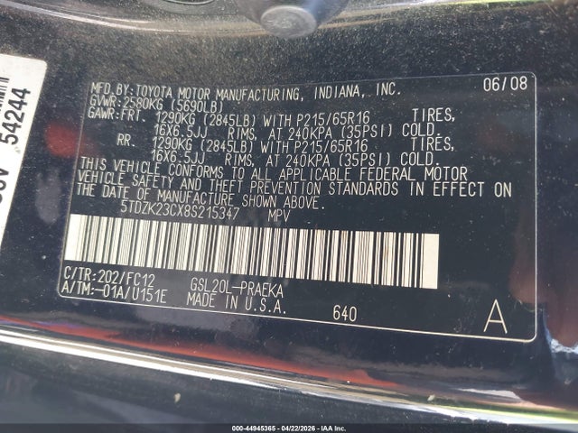 Toyota Sienna Le