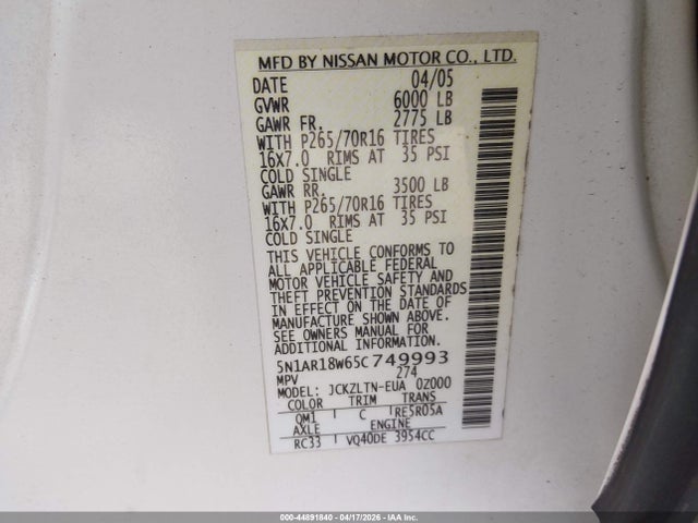 Nissan Pathfinder Se