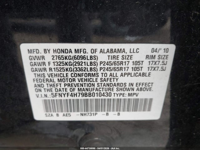 Honda Pilot Ex-l