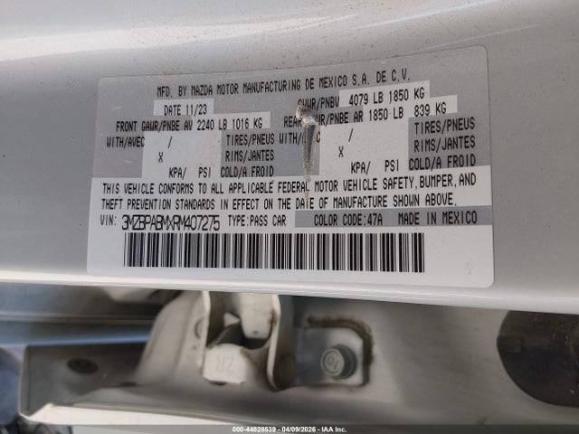 Mazda Mazda3 2.5 S Select Sport