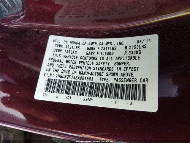 Honda Accord Ex