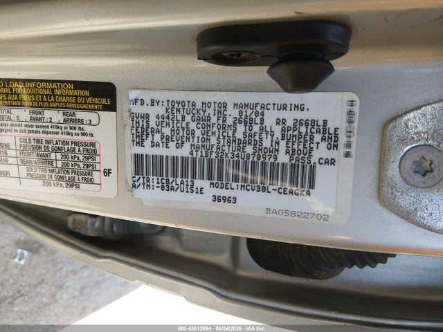 Toyota Camry Xle V6