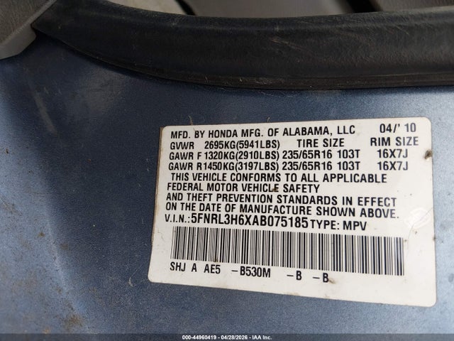Honda Odyssey Ex-l