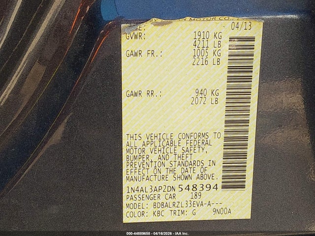 Nissan Altima 2.5 S