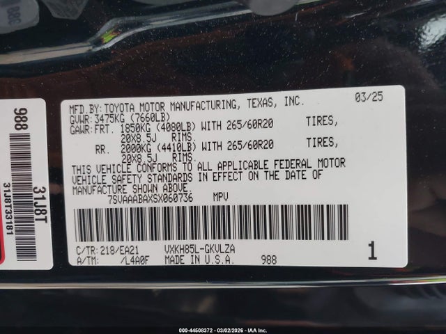 Toyota Sequoia Limited