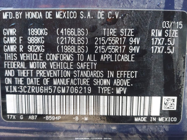 Honda HR-V Ex
