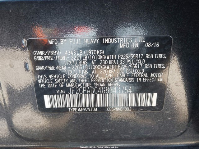 Subaru Crosstrek 2.0i Premium