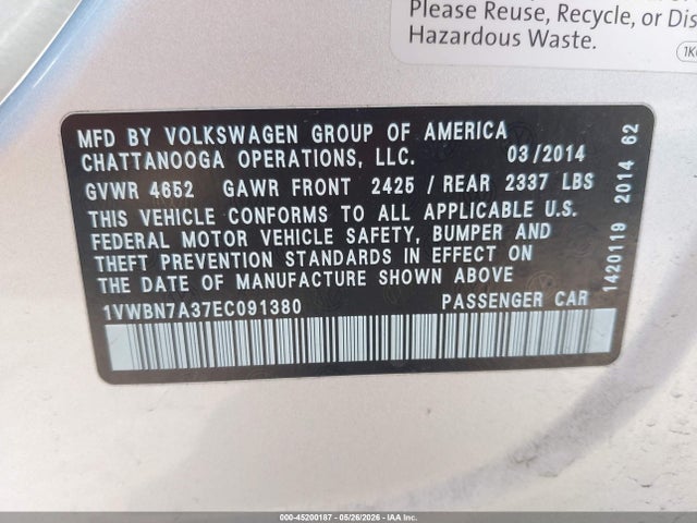 Volkswagen Passat 2.0l Tdi Se