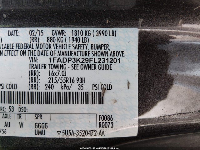 Ford Focus Se