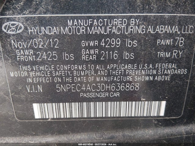 Hyundai SONATA Se