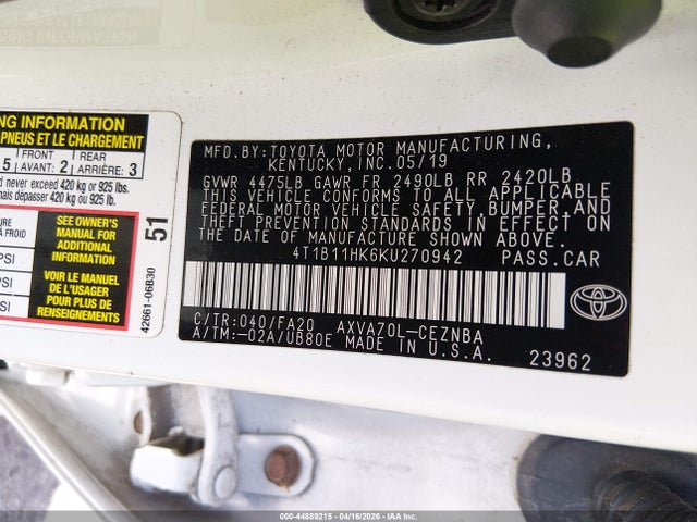 Toyota Camry Le