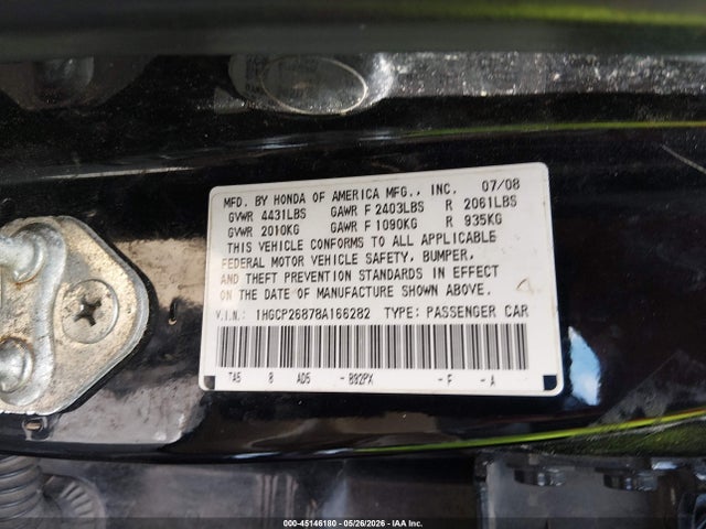 Honda Accord 2.4 Ex-l