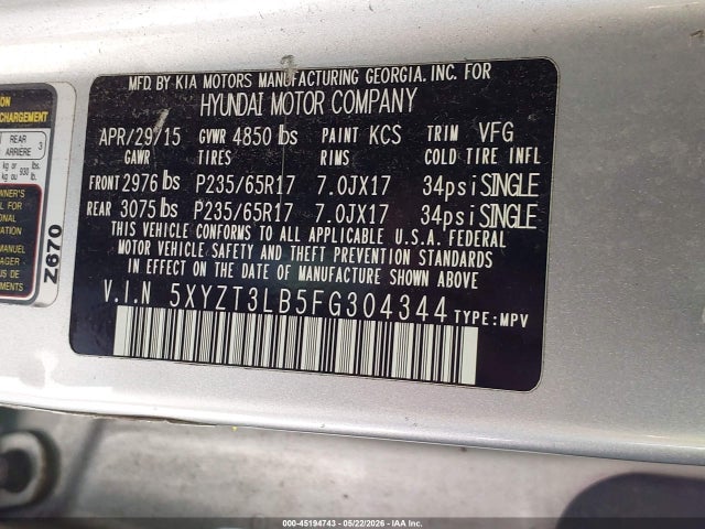 Hyundai SANTA FE 2.4l