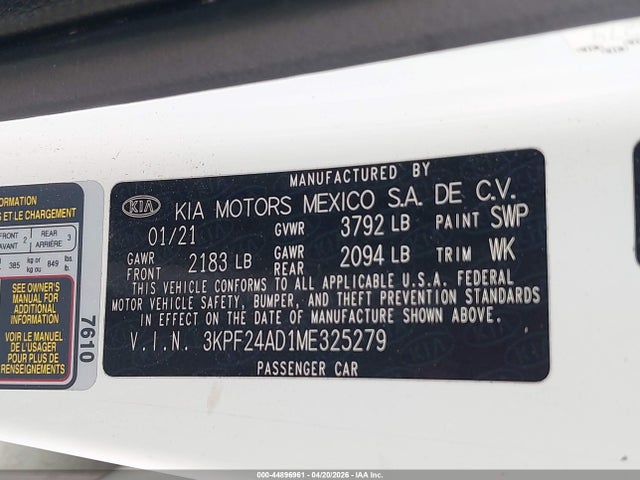 Kia Forte Lxs