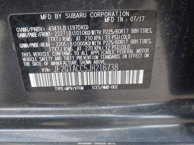 Subaru Crosstrek 2.0i Premium